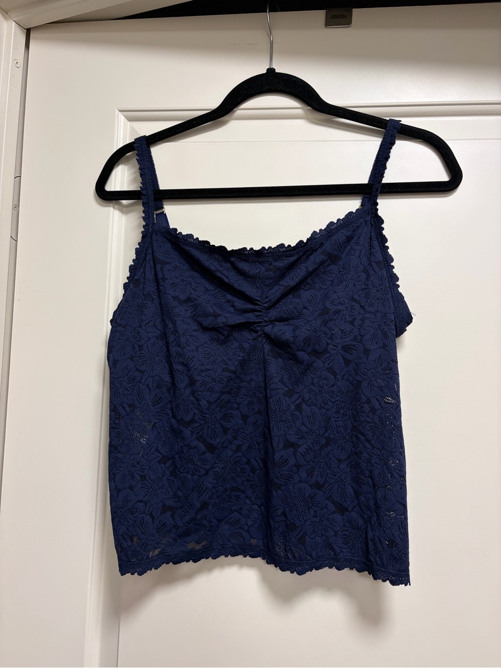 aerie Navy Lace Cami Tank Top
